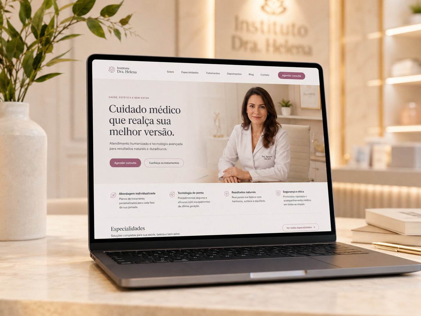 Projeto Instituto Dra. Helena em português brasileiro