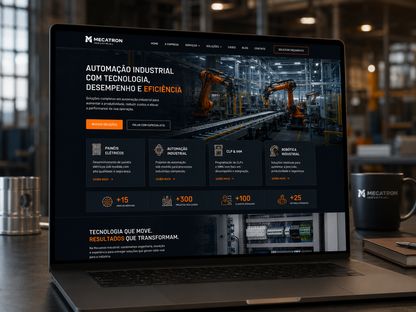 Projeto Mecatron Industrial em português brasileiro
